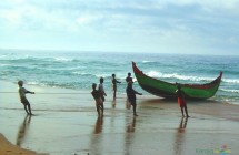 Fishing men at Kovalam